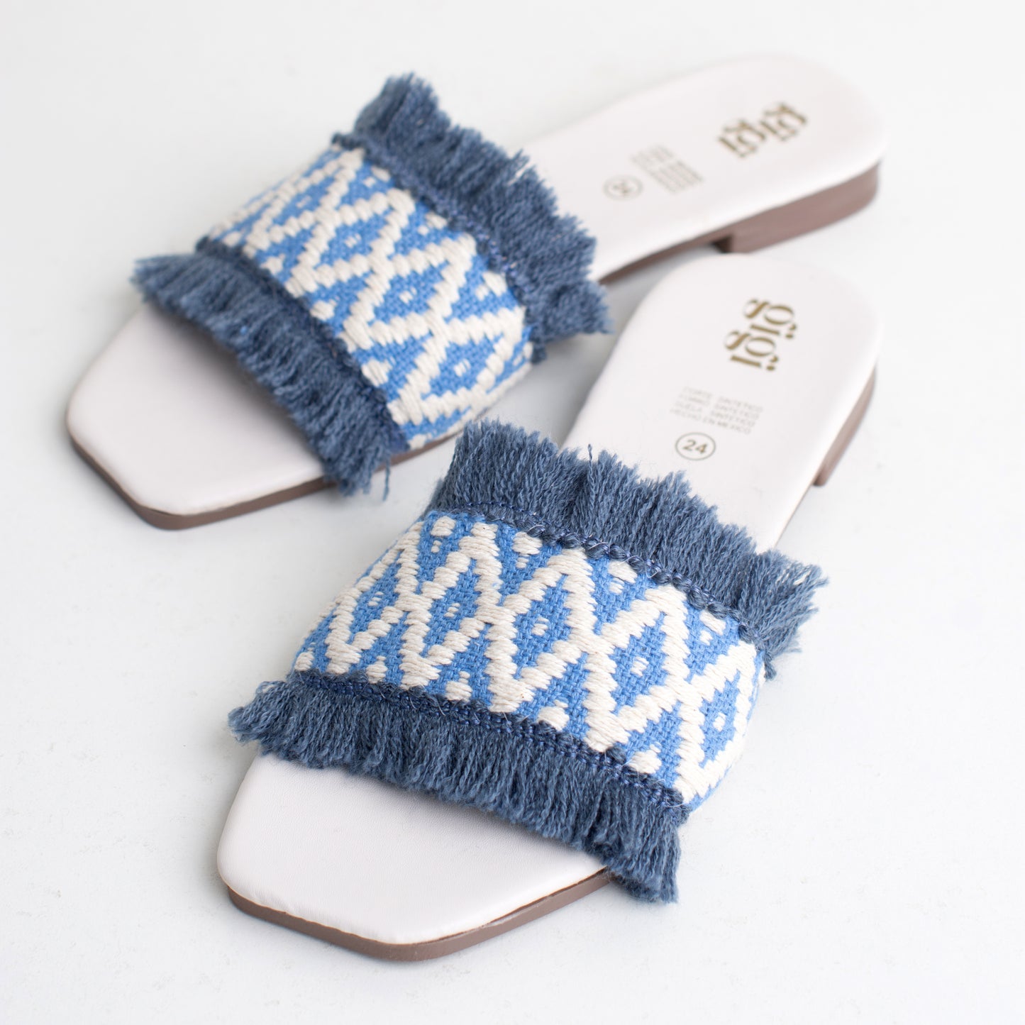 Sandalia Paula Latte Azul
