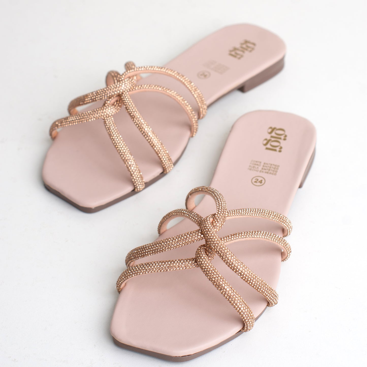 Sandalia Nelly Oro Rosado