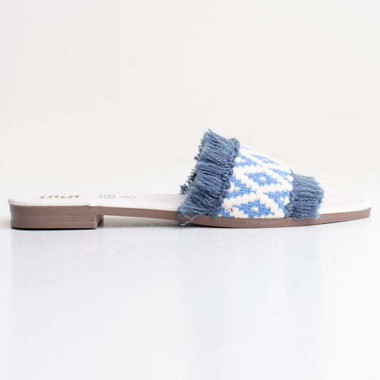 Sandalia Paula Latte Azul